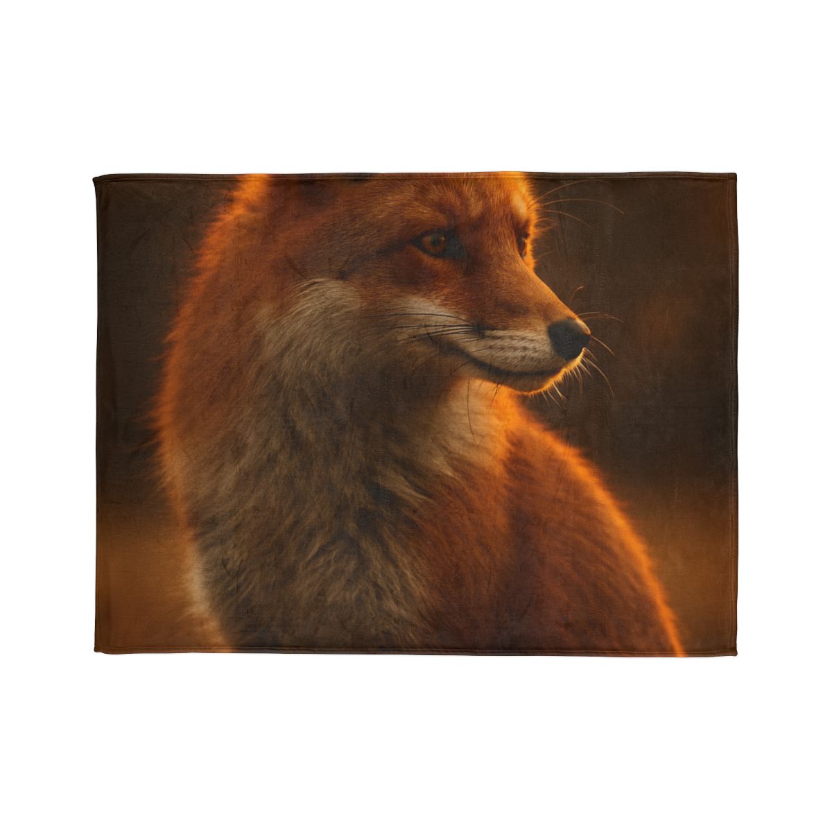Crimson Whisper Red Fox decorative home blankets