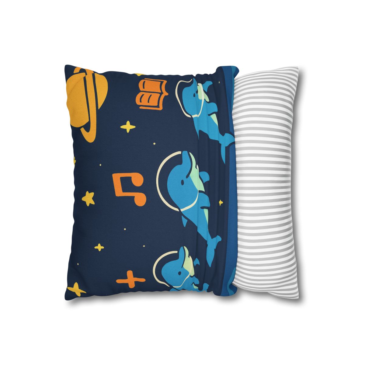Space School Of The Ocean Dolphins designer print pillow cases
