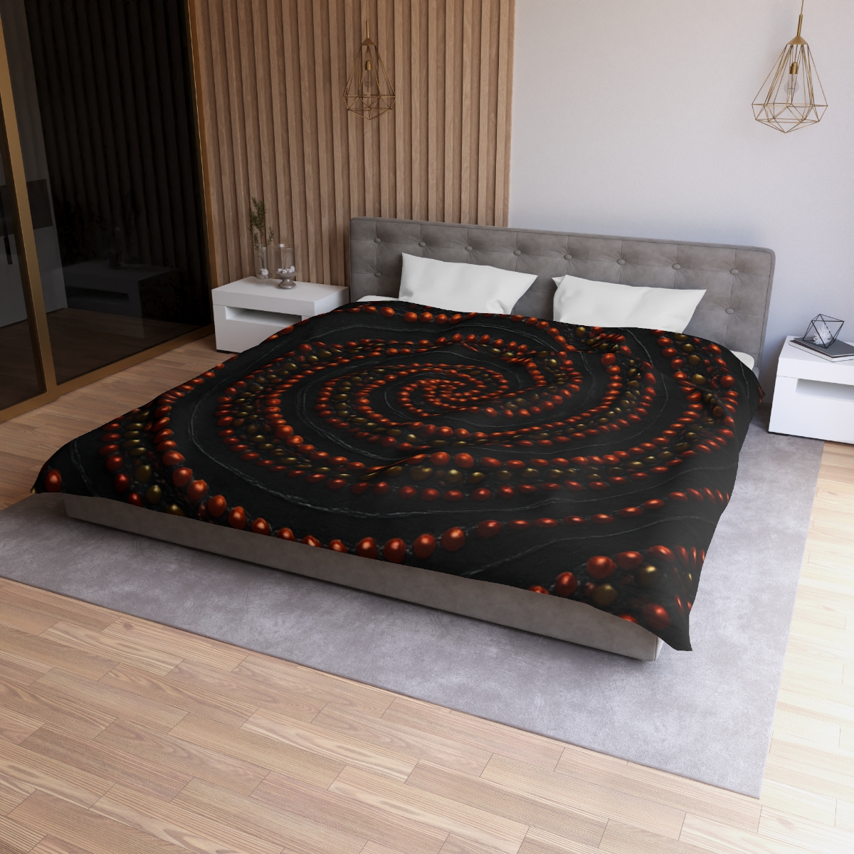 Spiral Seed Orbit custom duvets