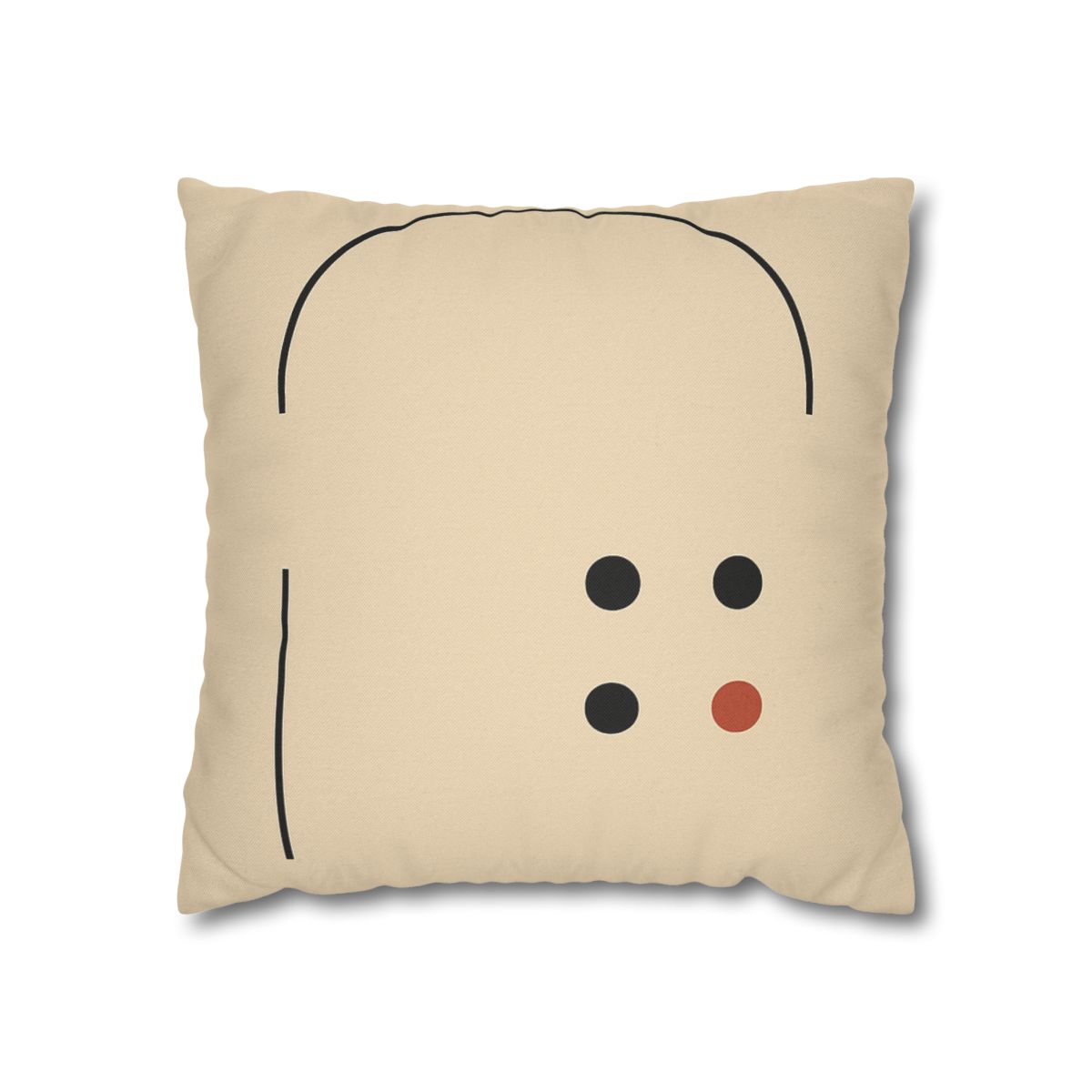 Partial Arc Window Over Dot Grid trendy patterned pillow cases