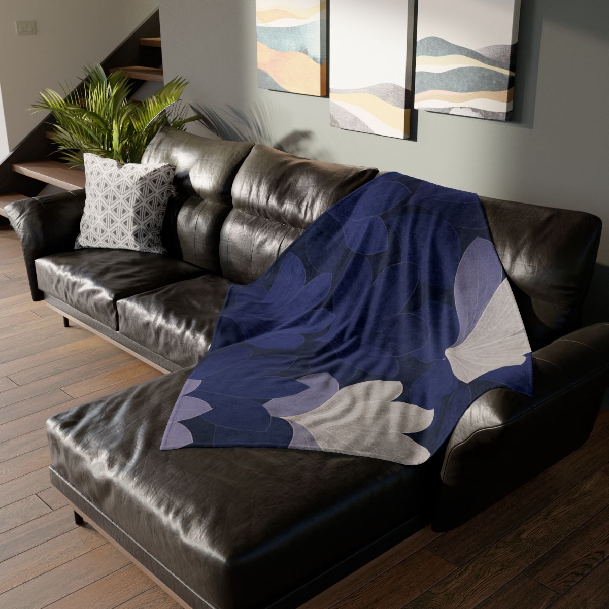 Petal Shadow Tessellation decorative home blankets