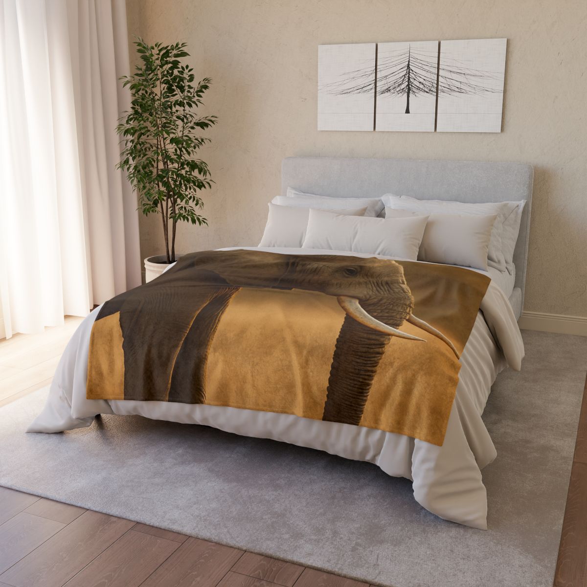 Sentinel Trunk Elephant trendy patterned blankets