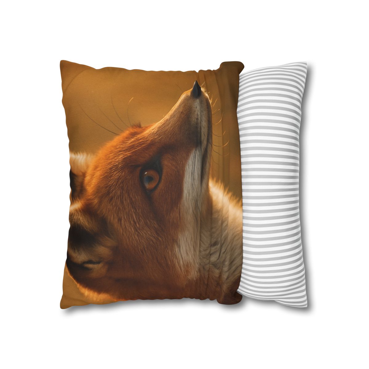 Amber Gaze Red Fox comfortable bedding pillow covers