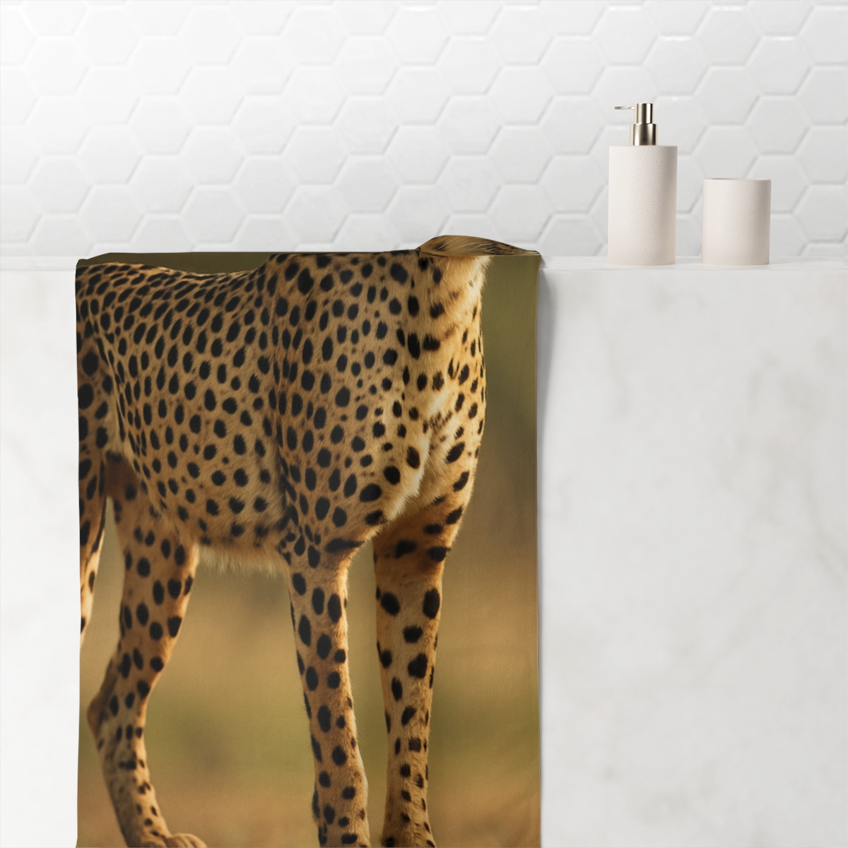 Starlit Sprint Cheetah unique gift towels