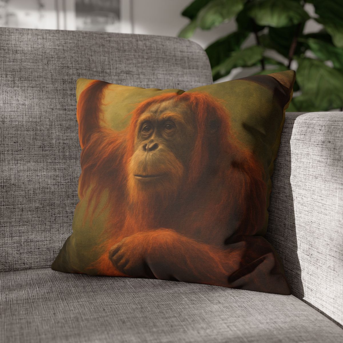 Canopy Sage Orangutan stylish decorative pillowcases