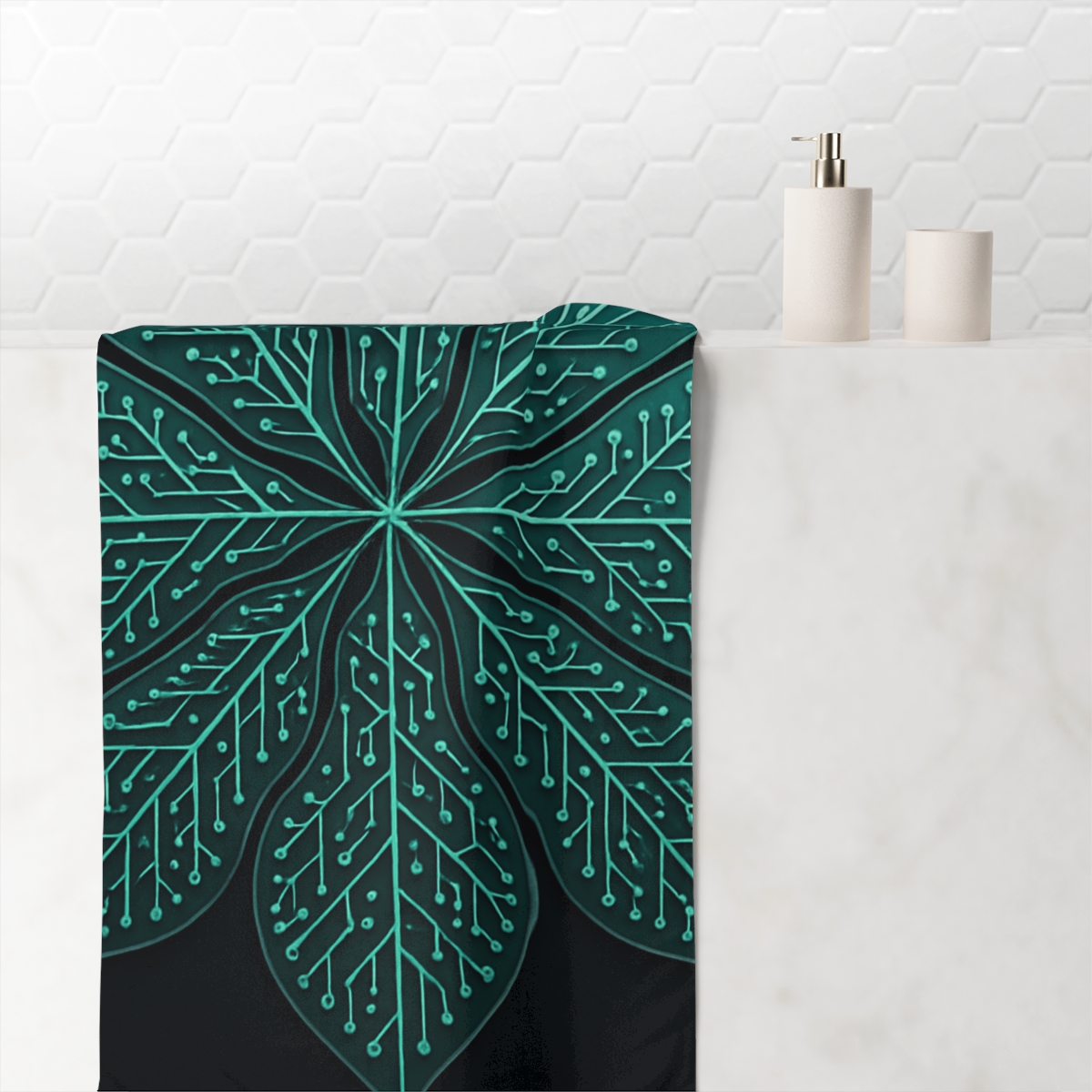 Veinline Circuit Bloom stylish beach towels