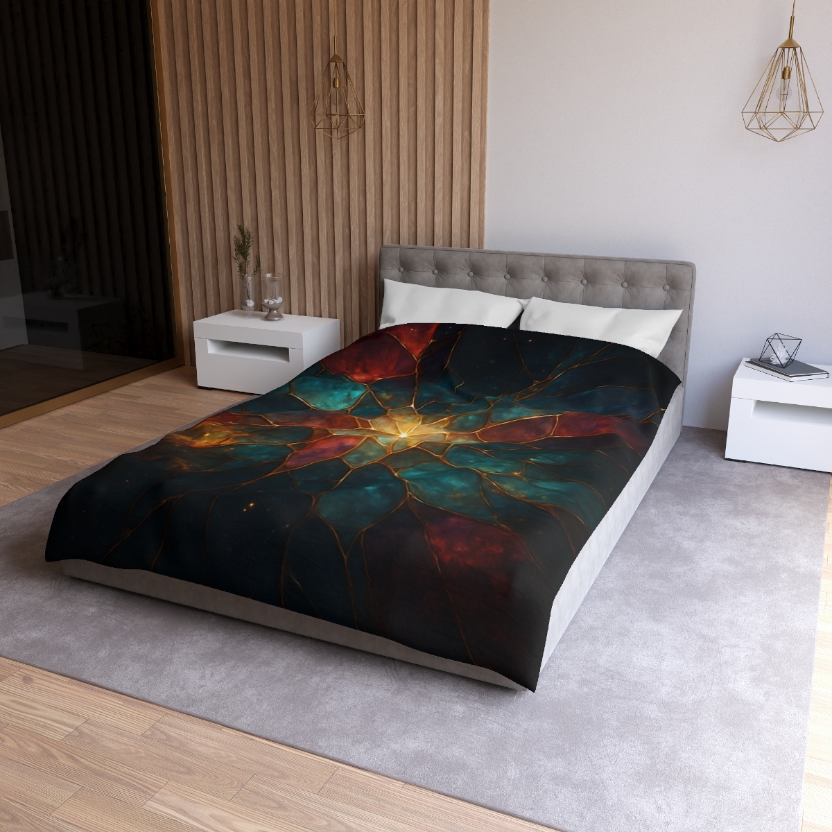 Prismatic Nebula Glasswork soft comforter duvets