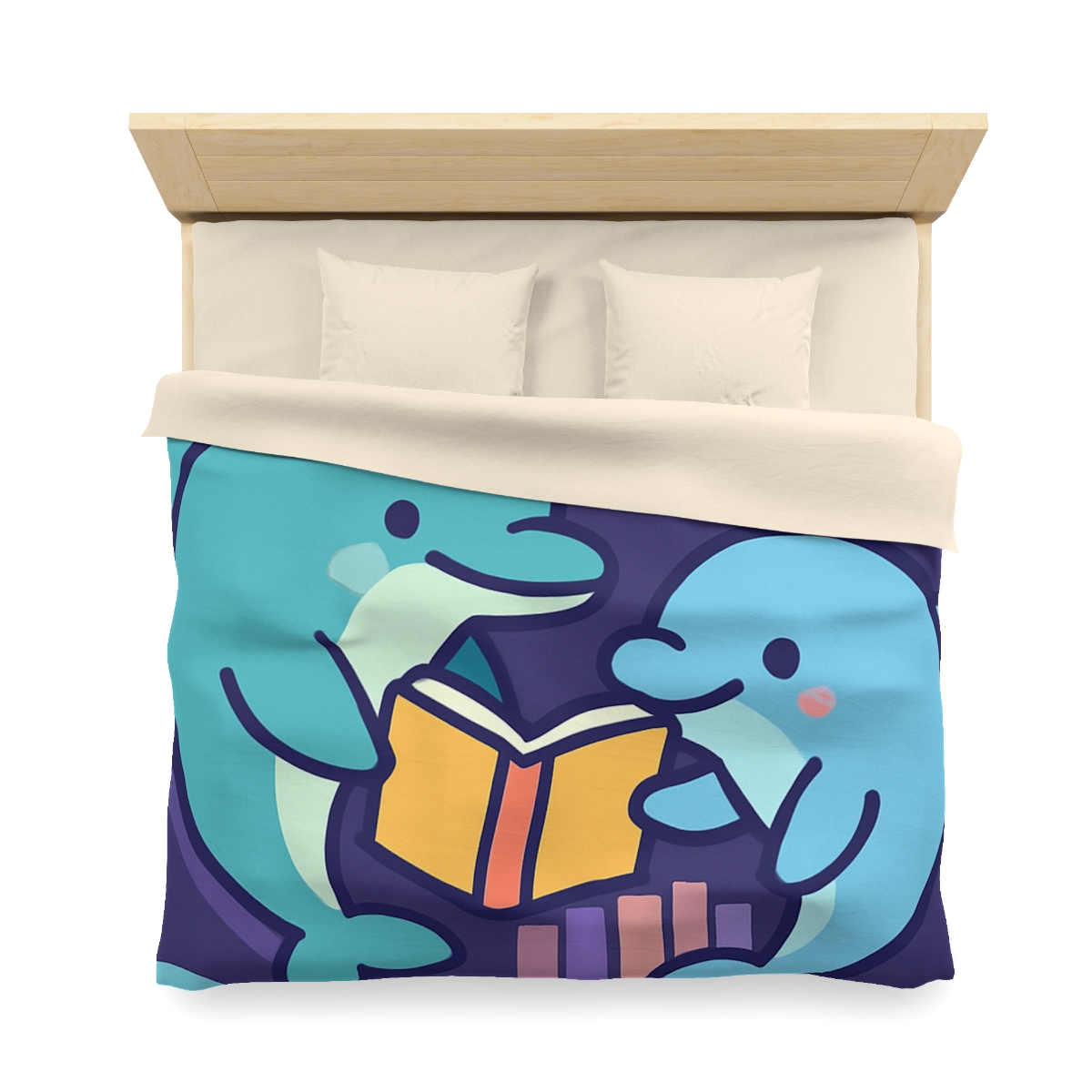 Nebula Library Dolphins personalized bedding duvets
