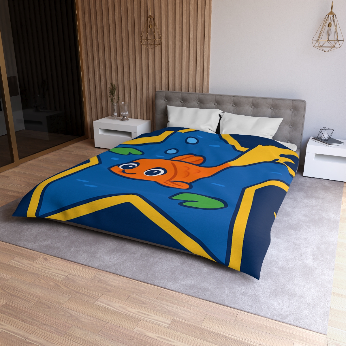 Comet Koi And The Star Pond warm winter duvets