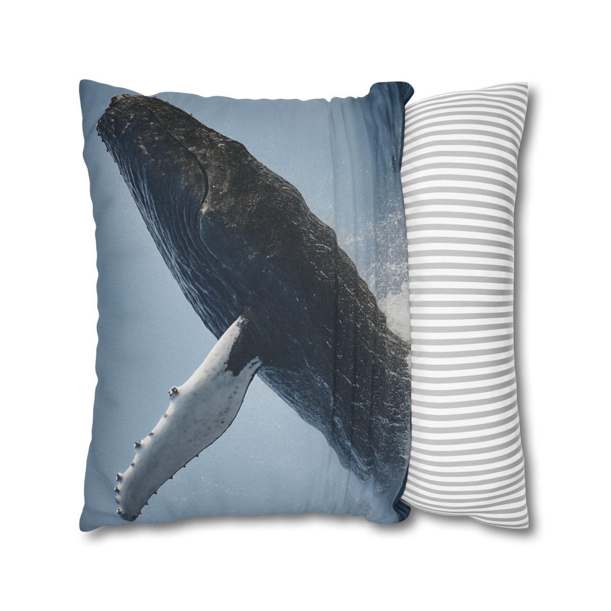 Humpback Whale Rising Calm trendy patterned pillow cases