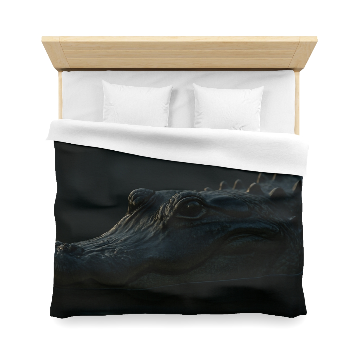 Moonlit Stillness American Alligator warm winter duvets
