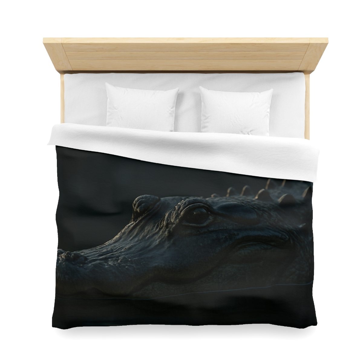 Moonlit Stillness American Alligator warm winter duvets