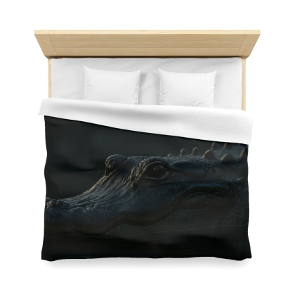 Moonlit Stillness American Alligator warm winter duvets