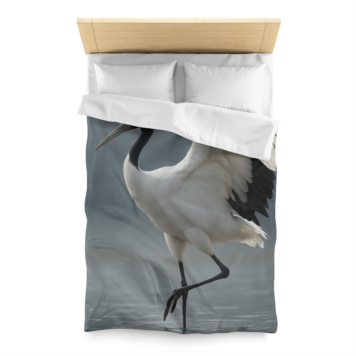 Mist Dancer Red Crowned Crane trendy bedroom duvets