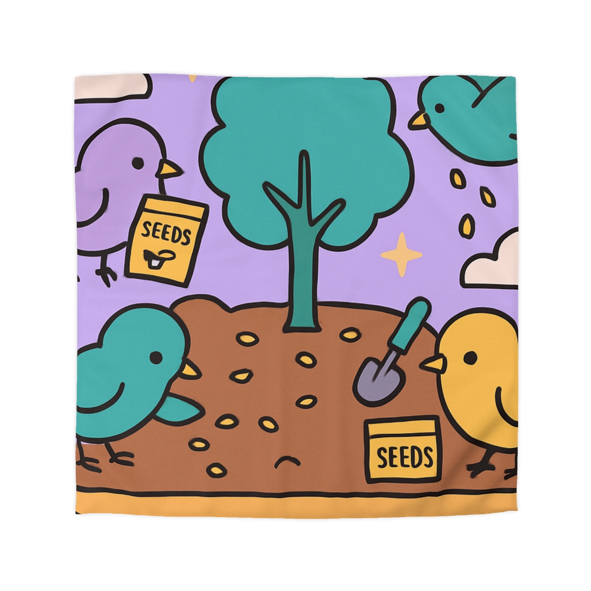 Galaxy Garden Aviary unique patterned duvets