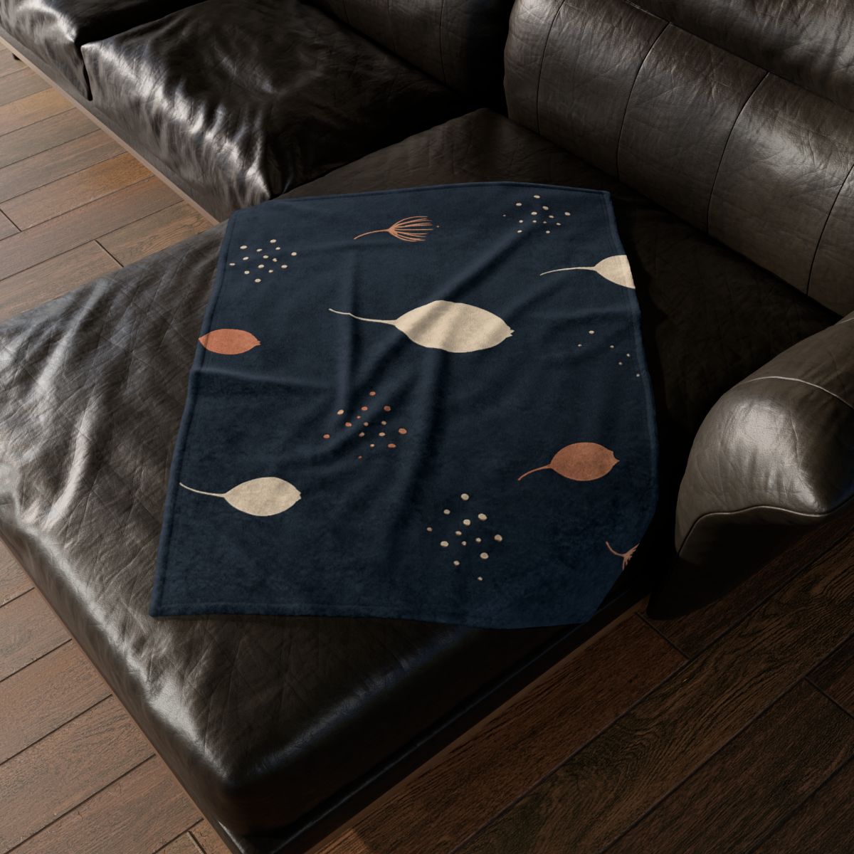 Seed Pod Constellation Scatter personalized cozy blankets