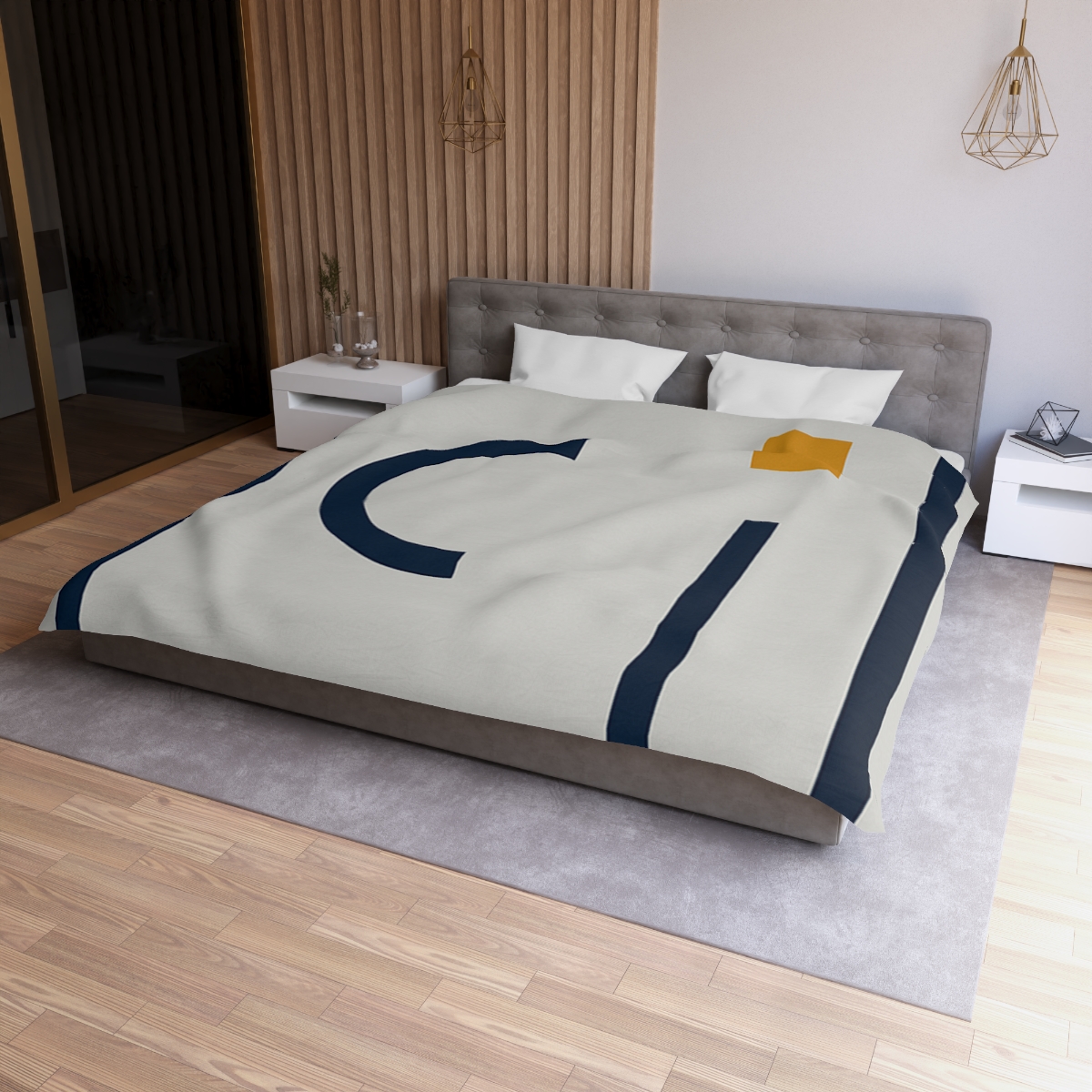 Broken Frame With Floating Arc custom duvets