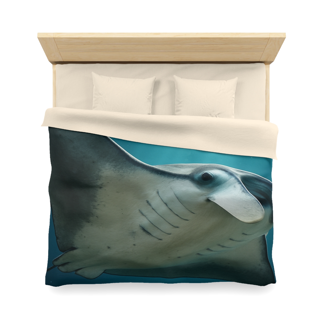 Silk Wing Drift Manta Ray personalized bedding duvets