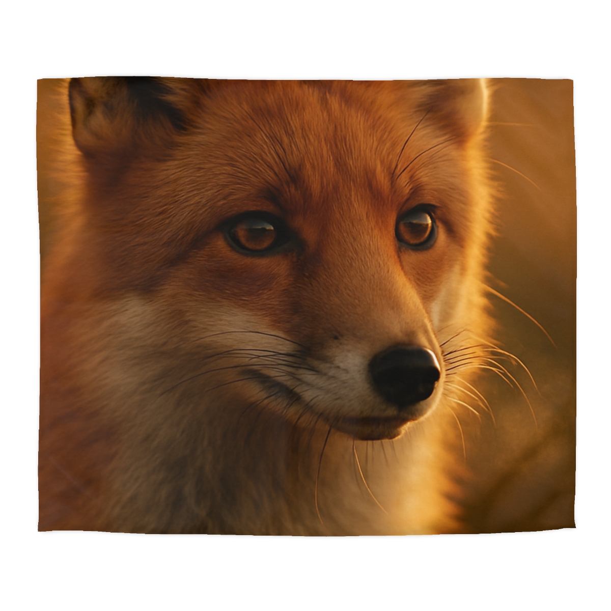 Crimson Whisper Red Fox unique patterned duvets