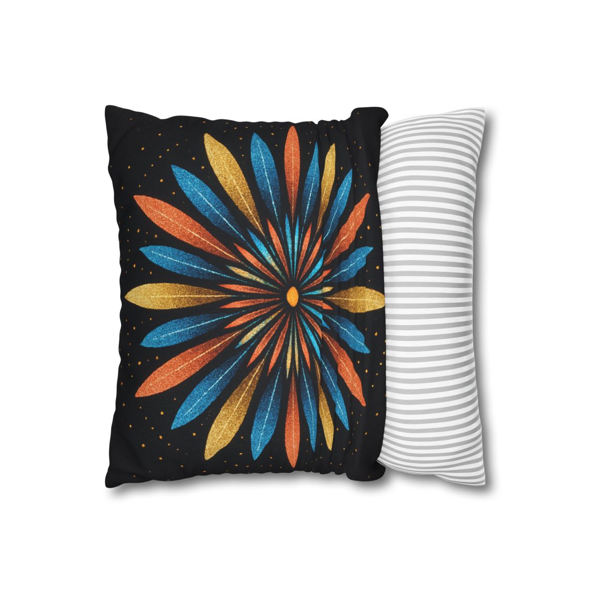 Starburst Mandala Bloom stylish decorative pillowcases