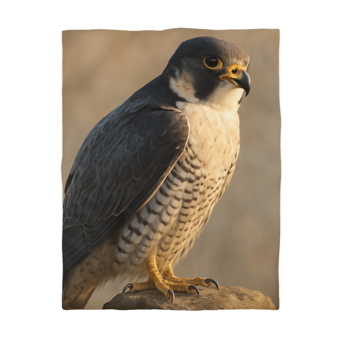 Silver Dusk Peregrine Falcon unique patterned duvets
