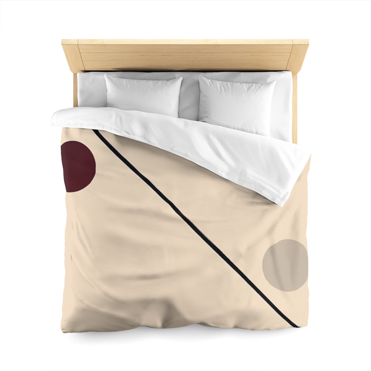 Diagonal Line And Twin Circles soft comforter duvets