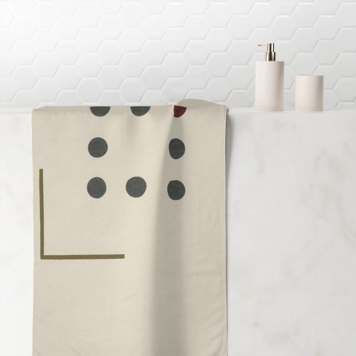 Missing Cell Dot Grid With Corner Bar unique gift towels