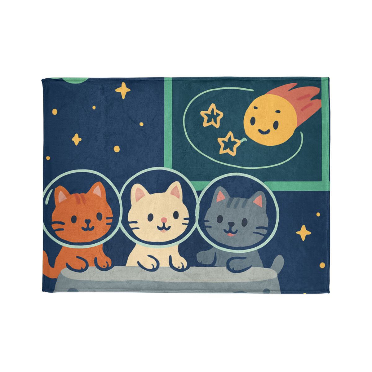 Comet Classroom For Curious Kittens decorative home blankets
