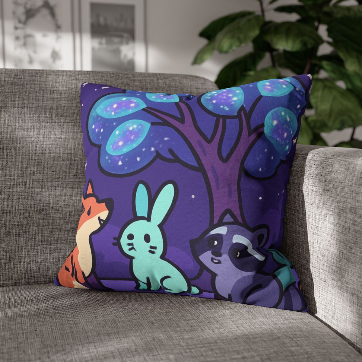 Nebula Forest Friends trendy patterned pillow cases