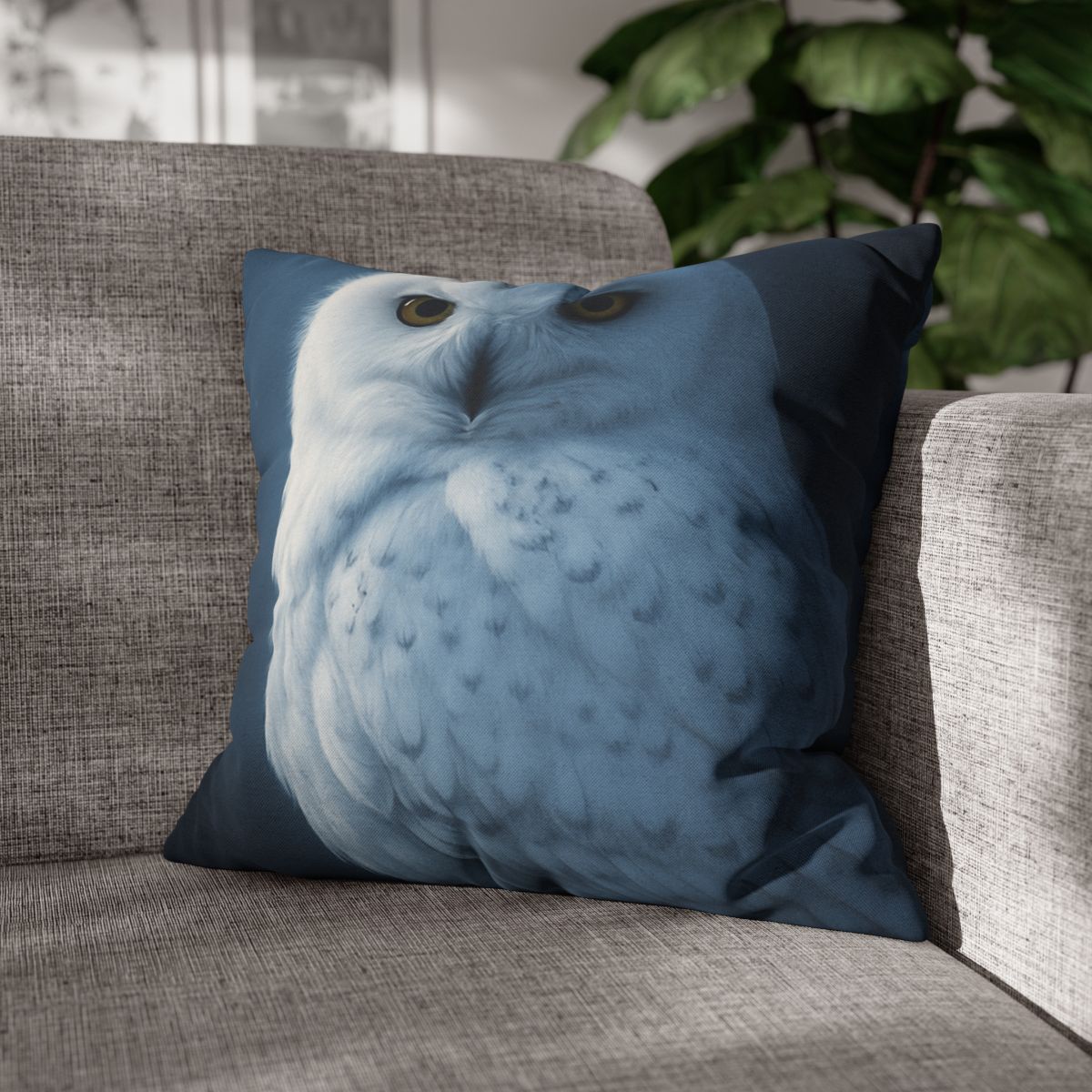 Midnight Watch Snowy Owl stylish decorative pillowcases
