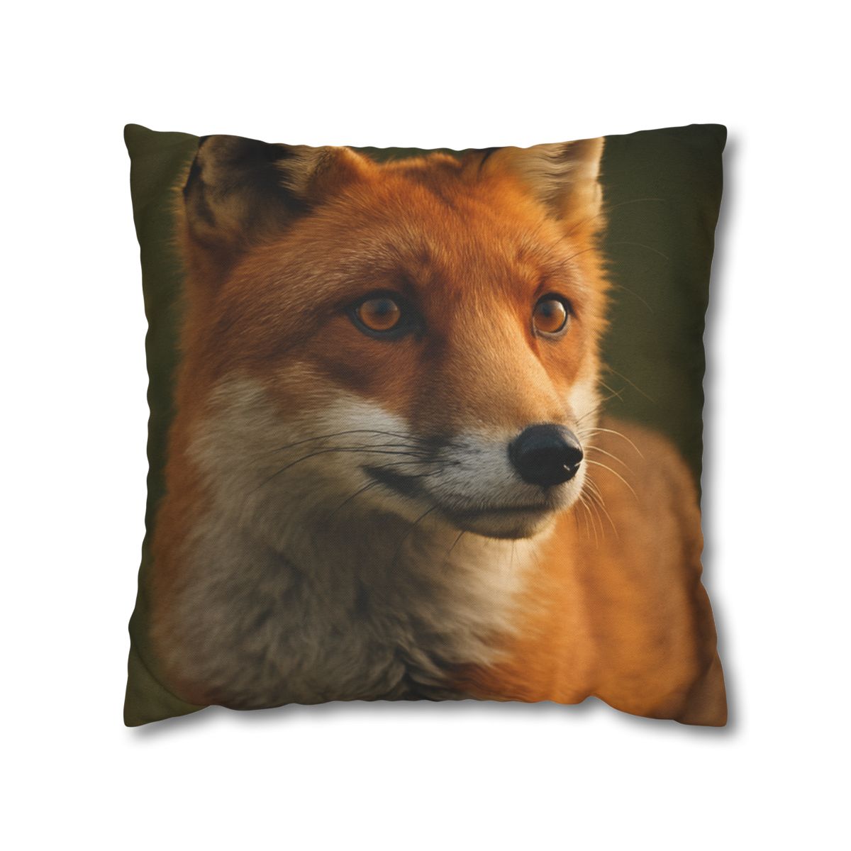 Crimson Whisper Red Fox stylish decorative pillowcases
