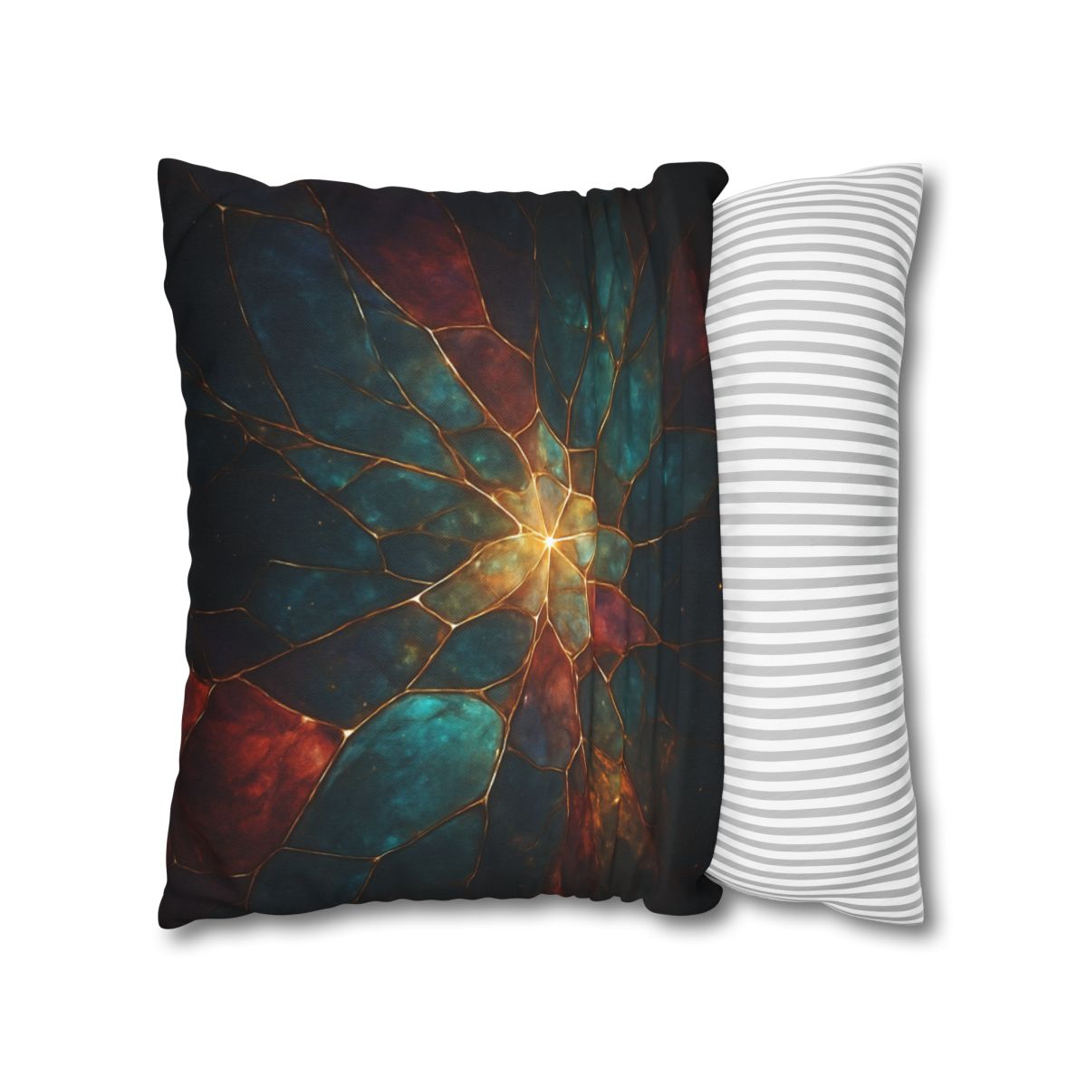 Prismatic Nebula Glasswork personalized pillow covers
