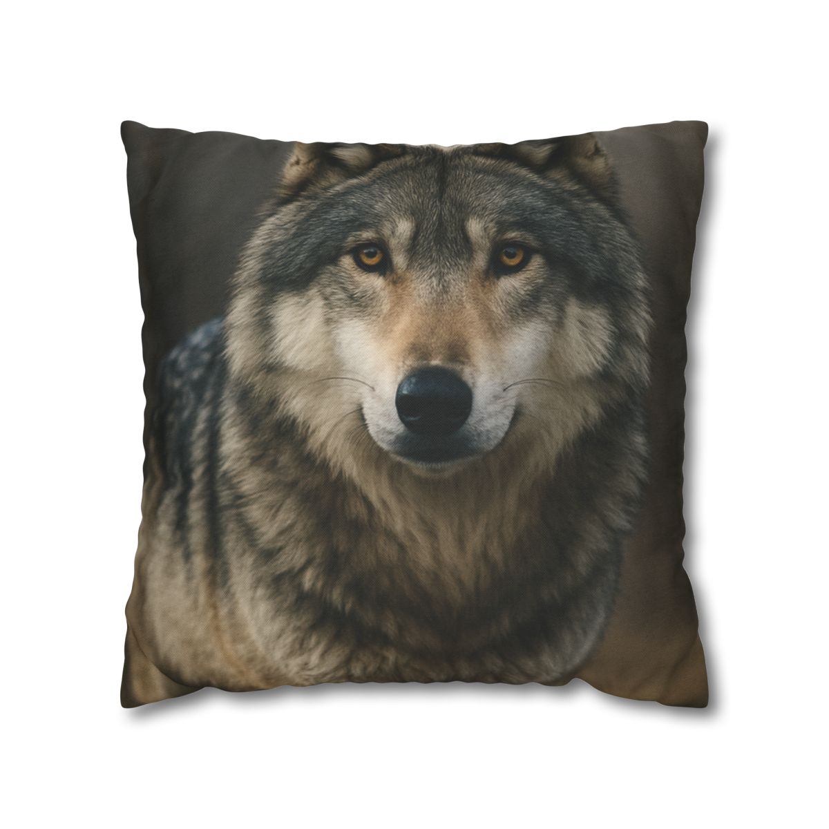 Ember Gaze Gray Wolf trendy patterned pillow cases