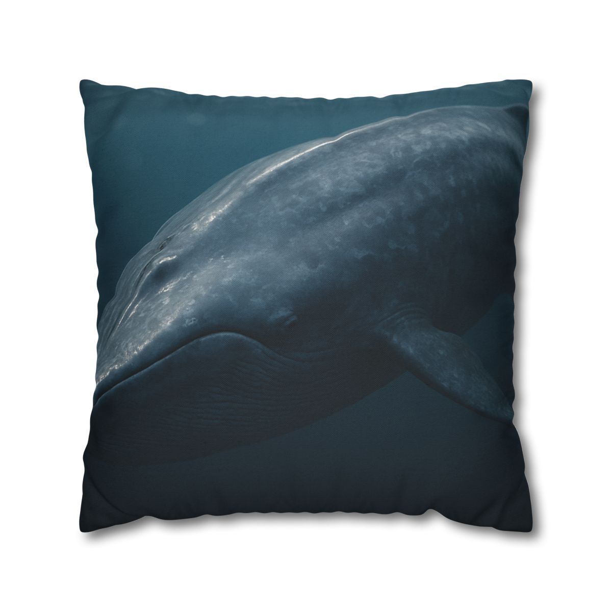 Silent Giant Blue Whale soft cotton pillow cases