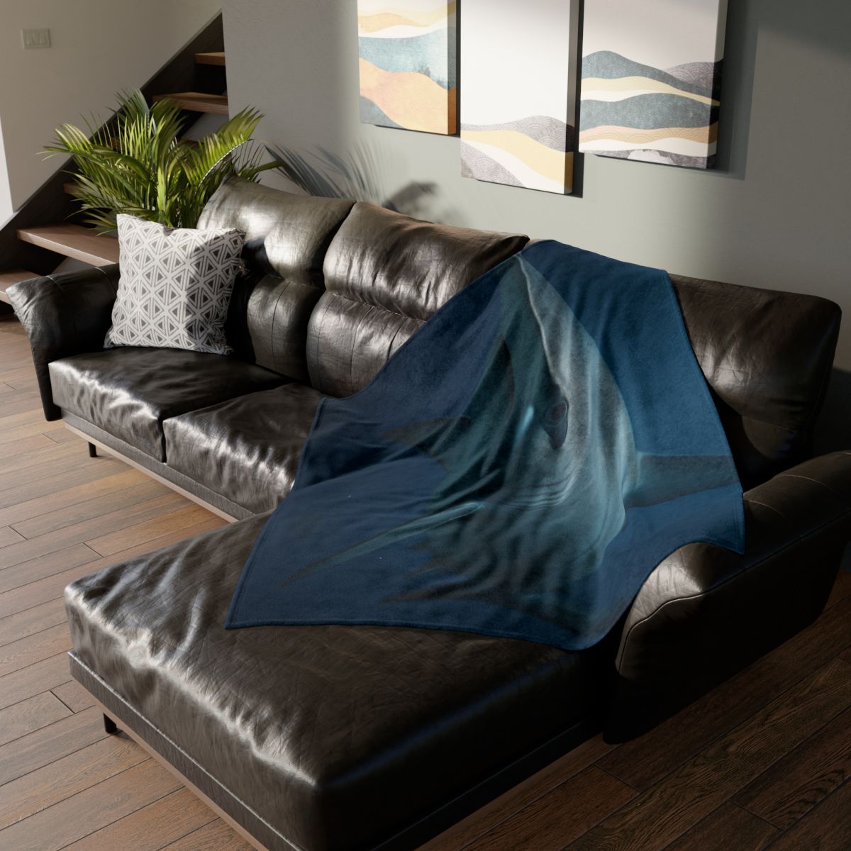 Storm Edge Hammerhead Shark stylish throw blankets