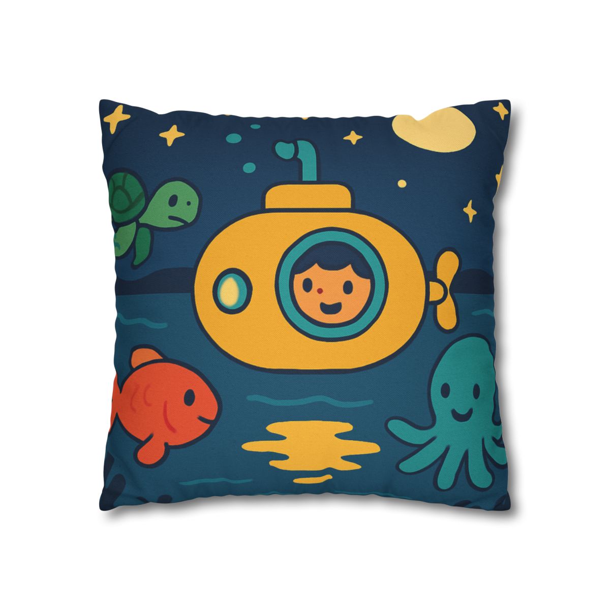 Starry Ocean Explorers soft cotton pillow cases