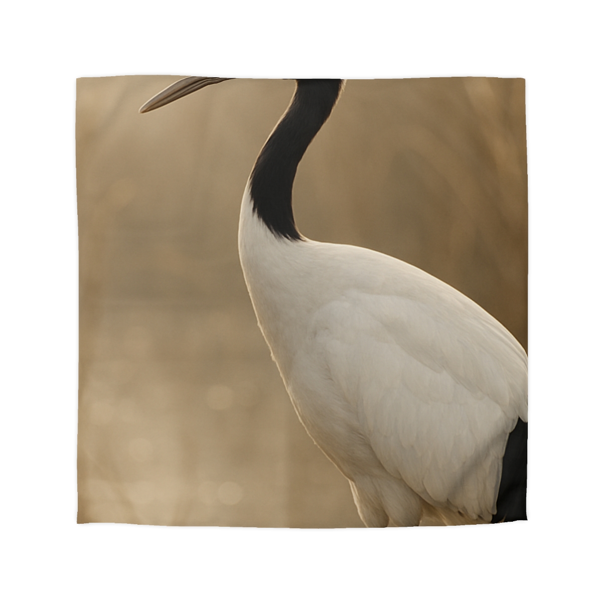 Silent Poise Red Crowned Crane soft comforter duvets