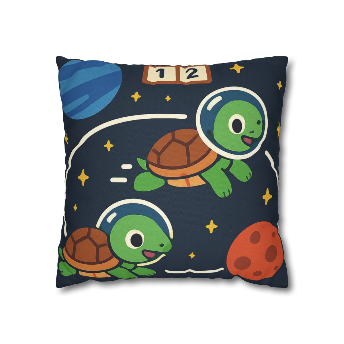 Time Dilation Turtle Race Across Star Track personalized pillow covers