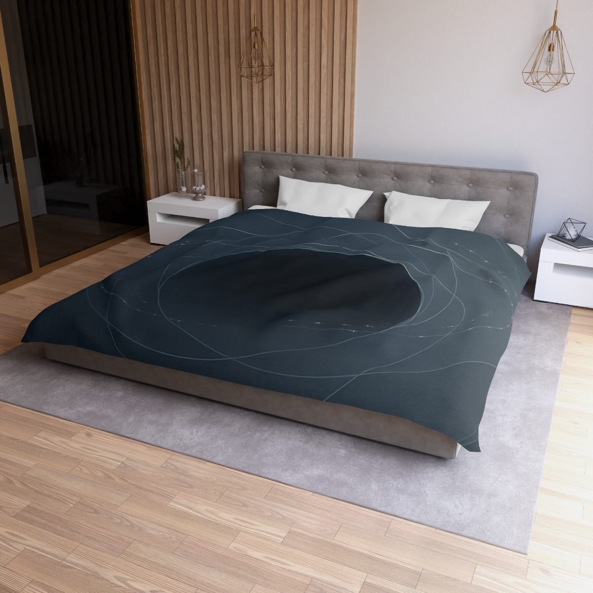 Gravitational Halo Lattice unique patterned duvets