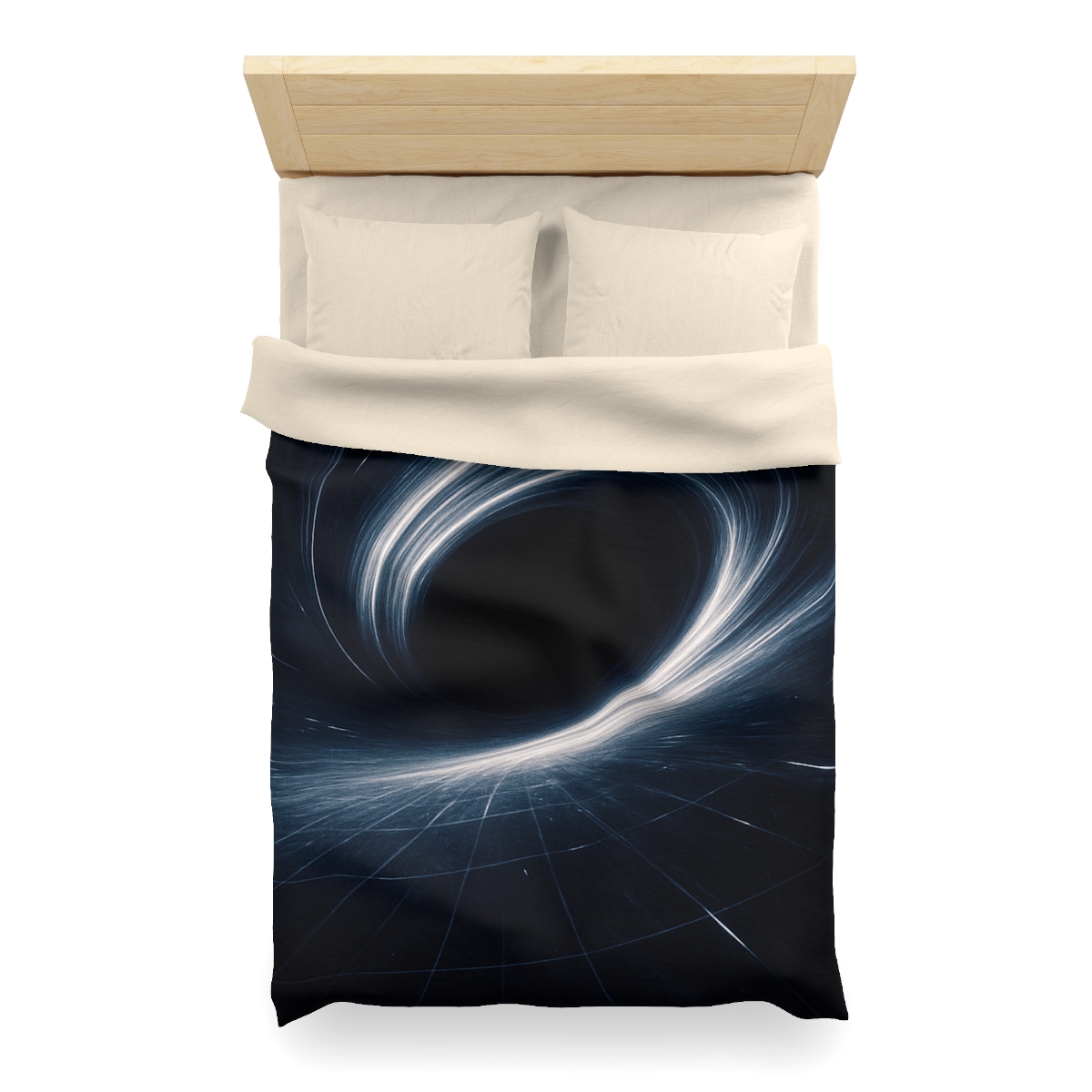 Gravity Well Vortex designer printed duvets