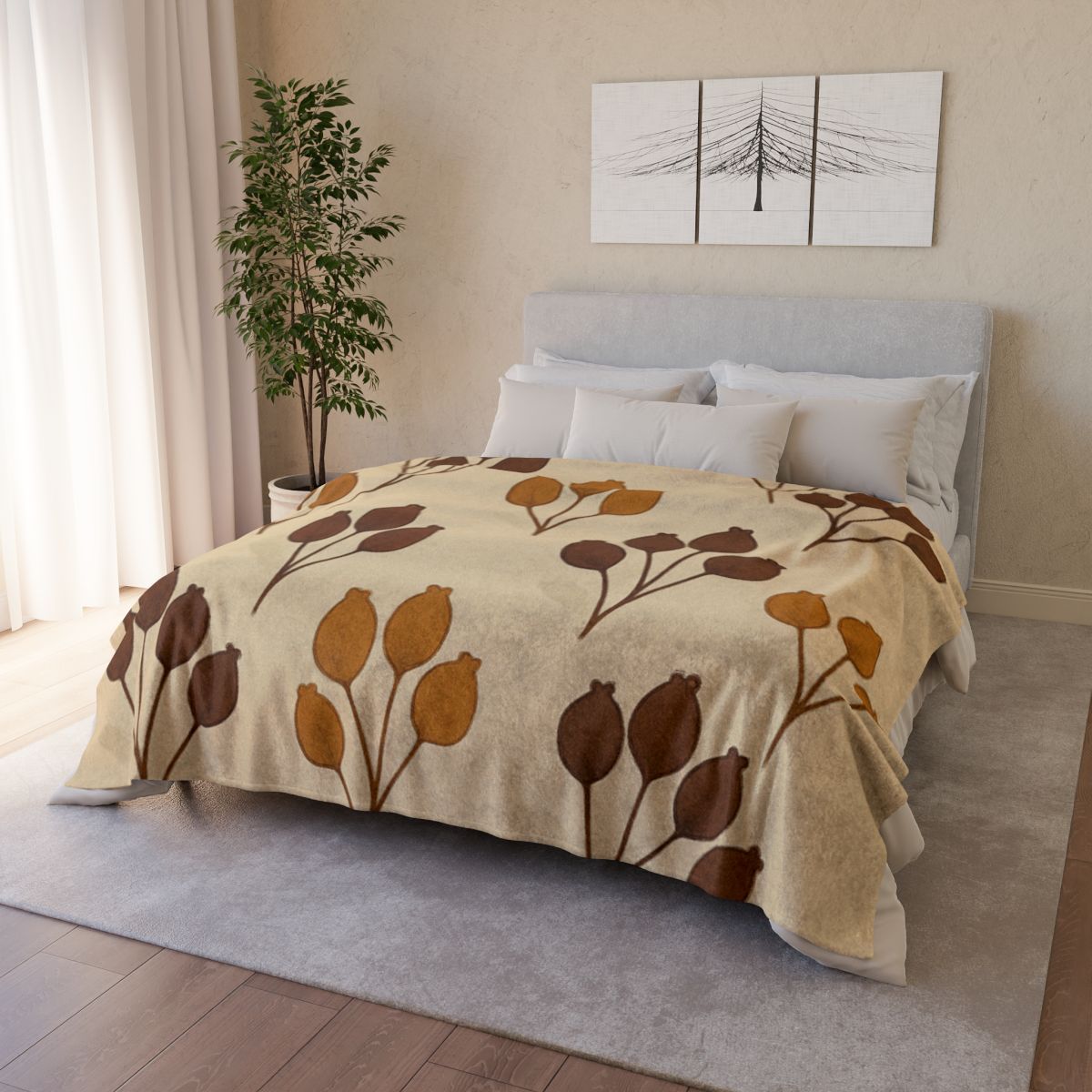 Seed Pod Cluster Study custom blankets