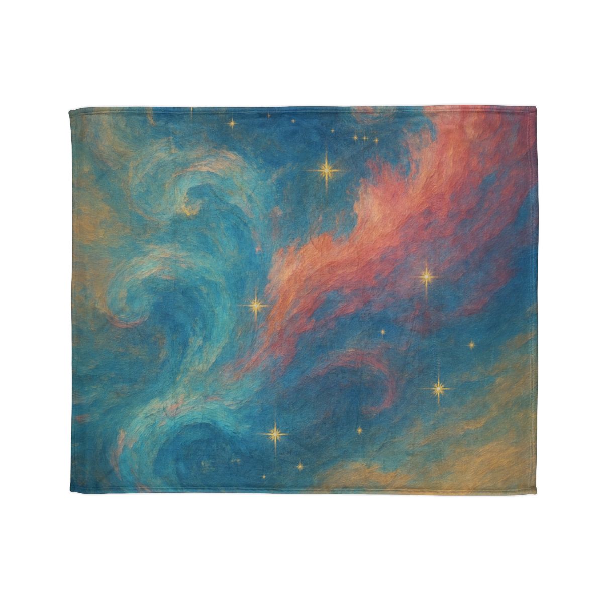 Chromatic Nebula Tidal Bloom decorative home blankets