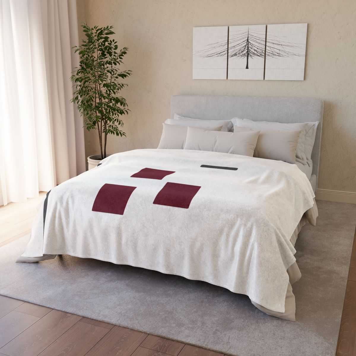 Corner Frame And Quiet Cluster decorative home blankets