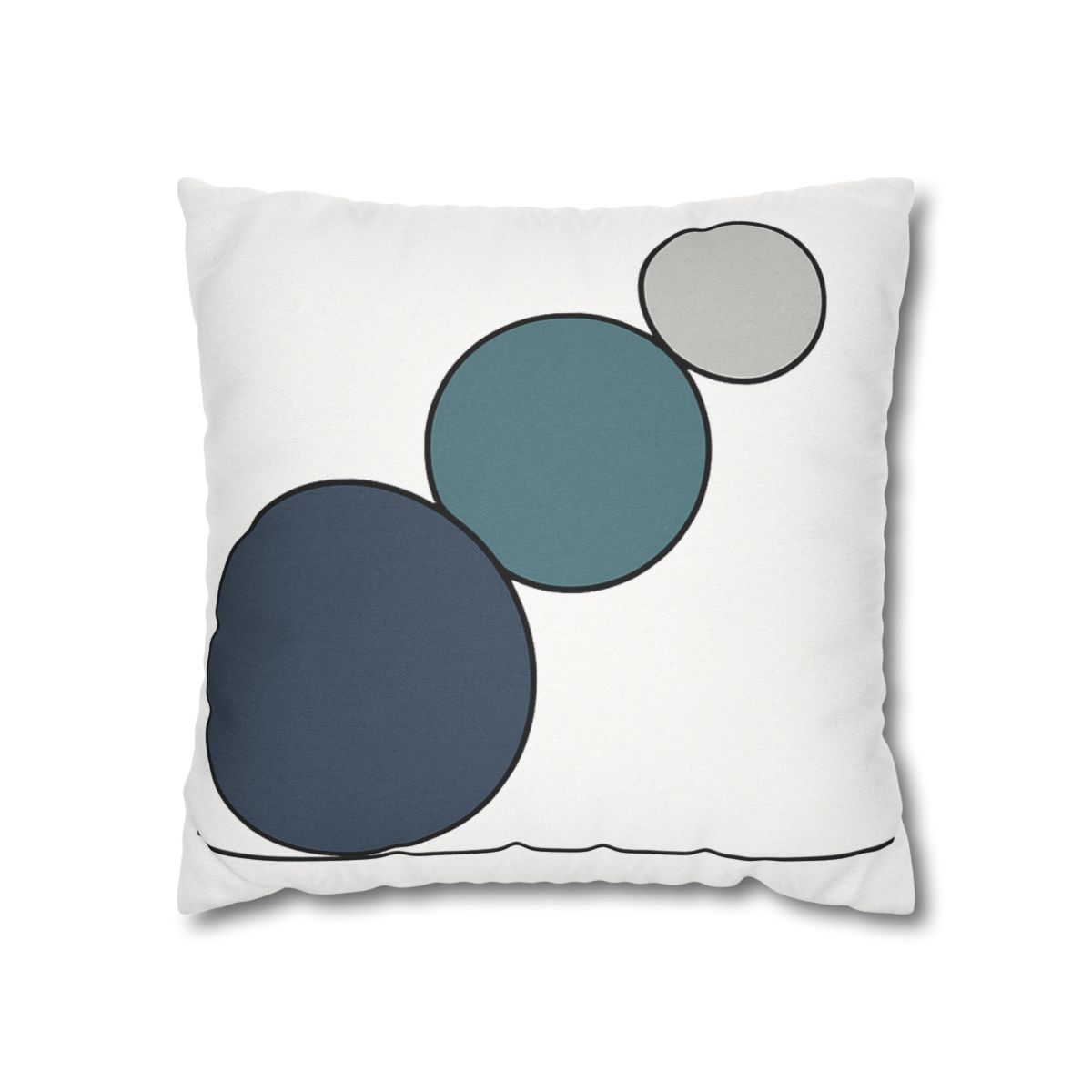 Staggered Circle Trio stylish decorative pillowcases