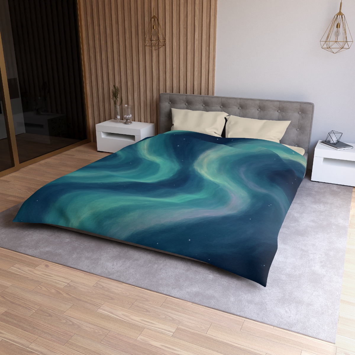 Auroral Drift Nebula personalized bedding duvets