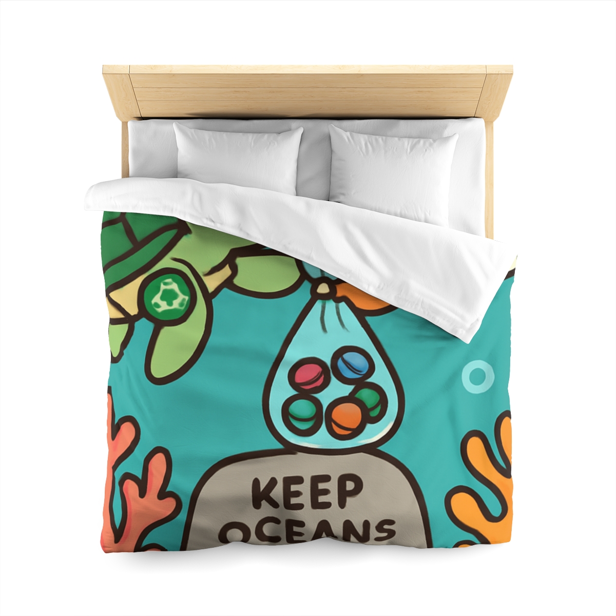 Coral Reef Cleanup Crew warm winter duvets