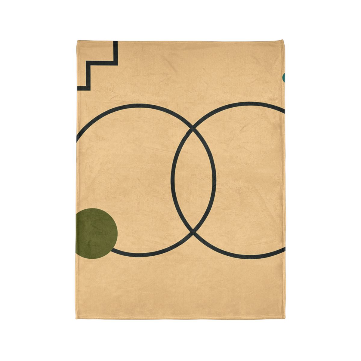 Aligned Rings With Corner Steps stylish throw blankets