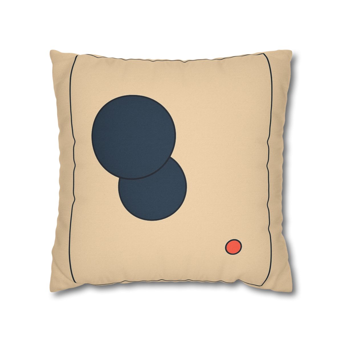 Offset Frame With Two Quiet Discs stylish decorative pillowcases