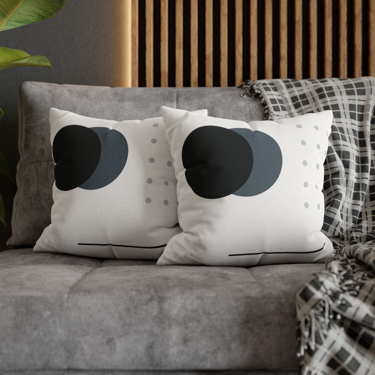 Binary Eclipse Dot Grid trendy patterned pillow cases