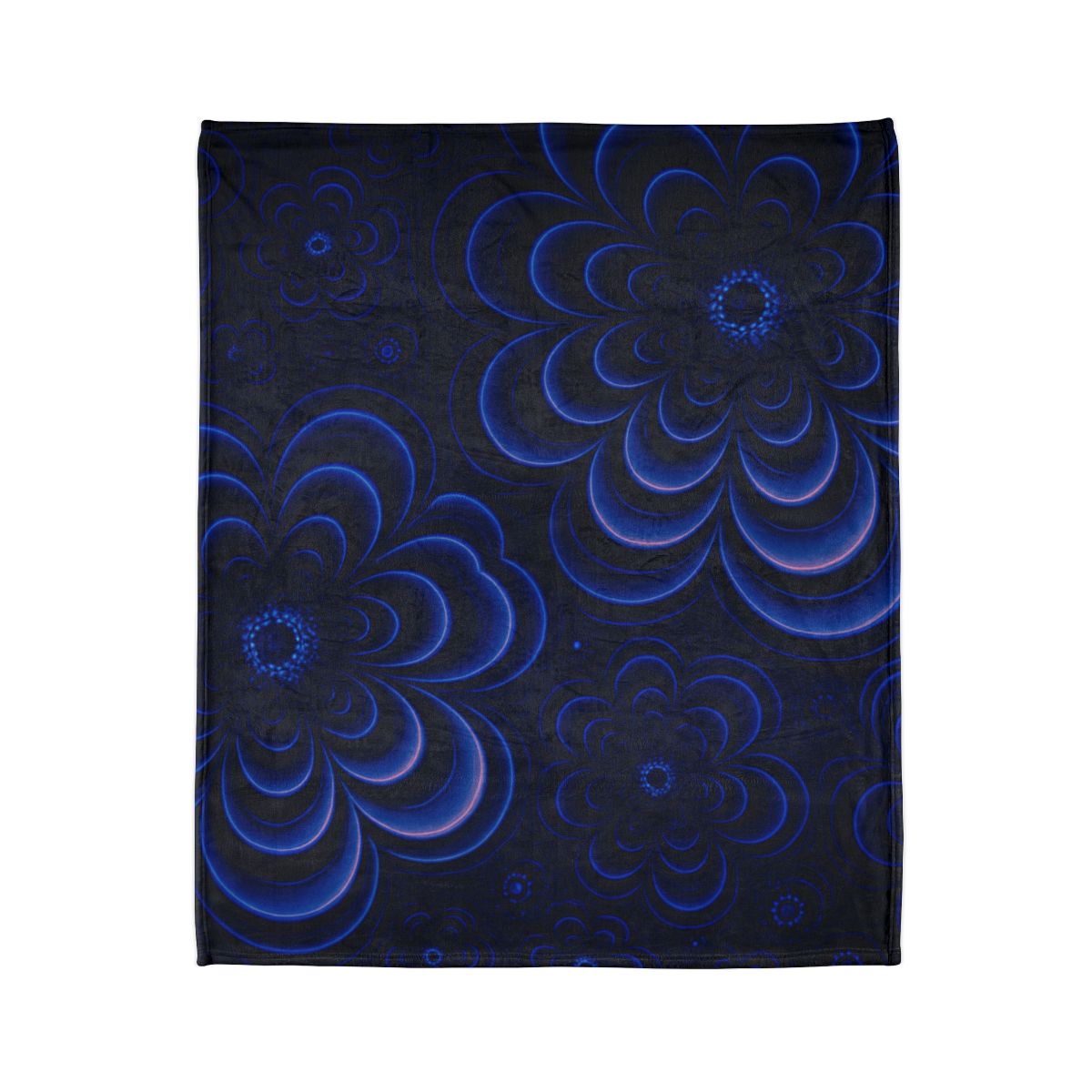 Bloom Ripple Interference designer printed blankets